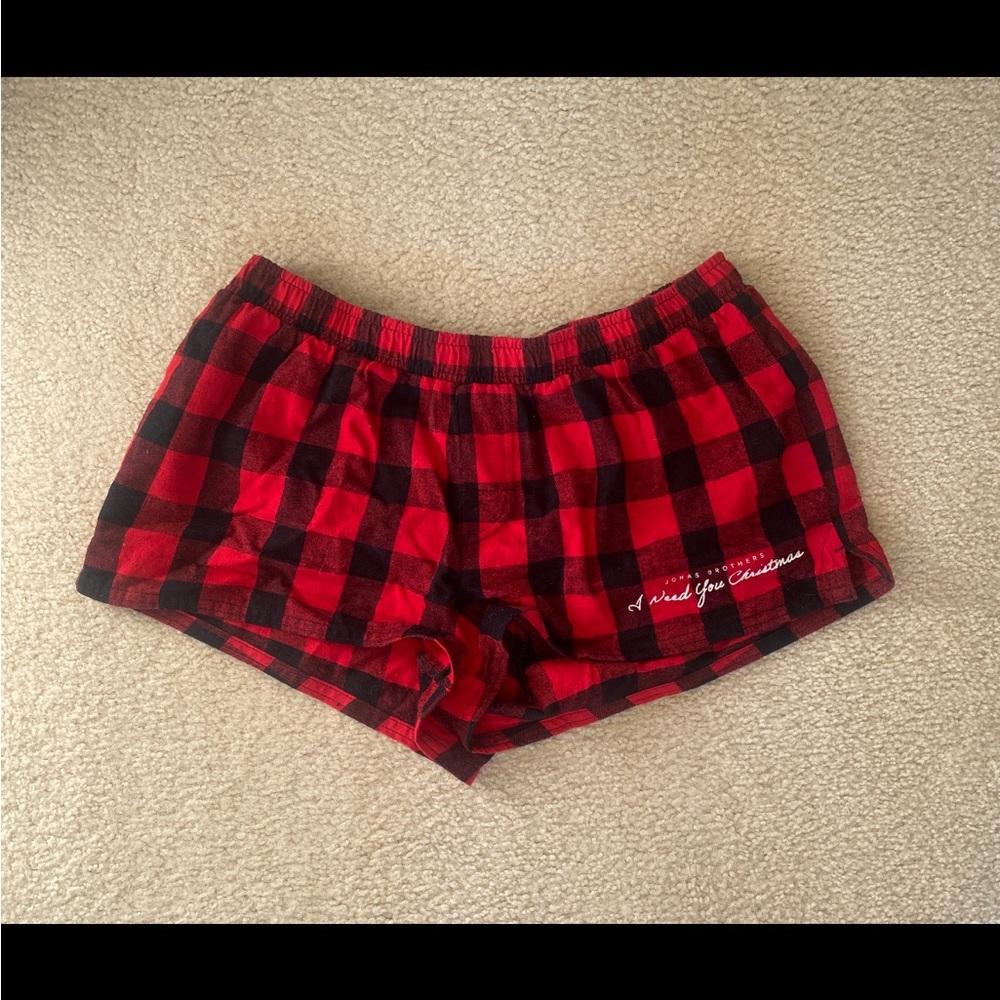 Jonas brothers “I need you Christmas” pj shorts